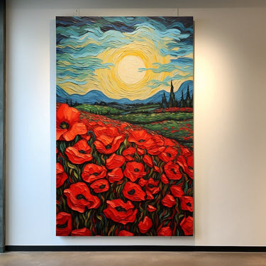 Painting of Poppies in Acrylic